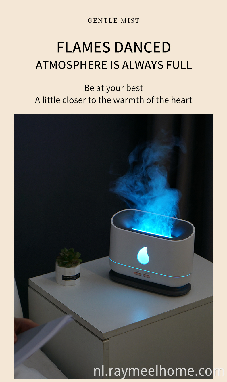 USB 200 ml aroma Essentiële olie diffuser vlam luchtbevochtiger aroma diffuser